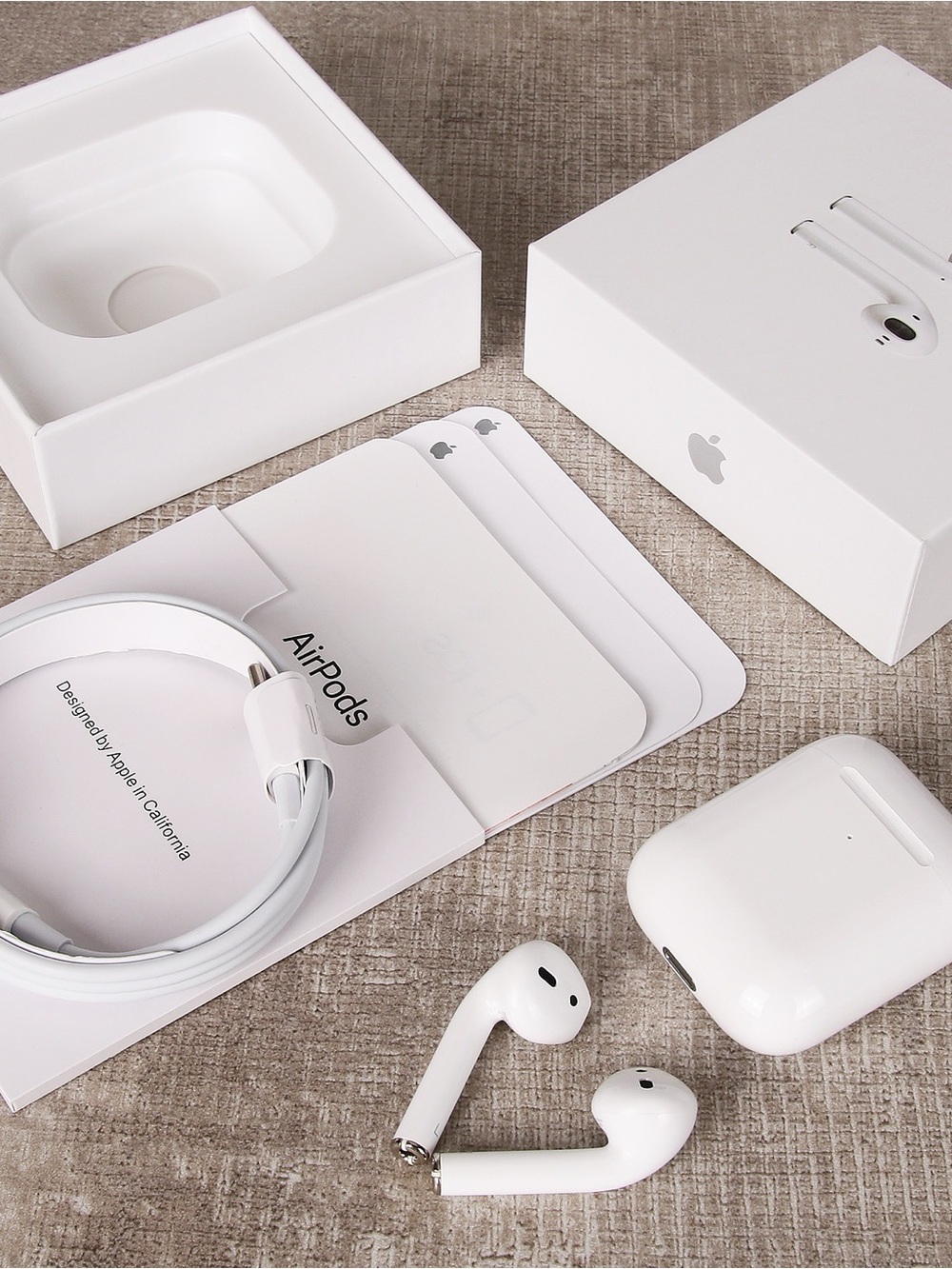 Apple AirPods True Wireless Earbuds with Charging Case - White